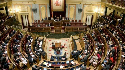 El Congreso de los Diputados, en el Palacio de las Cortes de Madrid