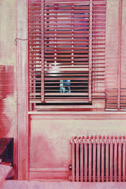 Laura Karetzky, Pink Room, 2021, Oil on Panel, 60x48. Courtesy of Luis De Jesus Los Angeles