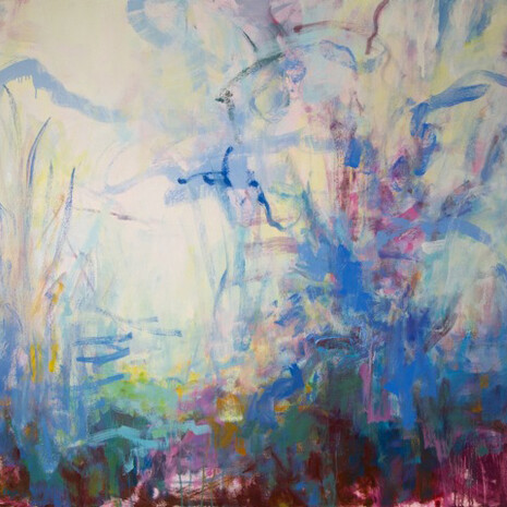 Melanie Kozol, Carya, 2014, oil on canvas, 48 x 44 inches
