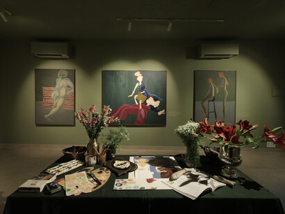 Neha Sahai, The friend that I never had, exhibition view. Courtesy of Latitude 28 Gallery