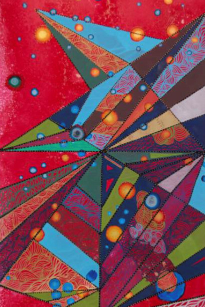 Hunter Biden, Side B, (side A and B), 2020, mixed media on sheet metal,  24 x 48 in. Courtesy of Georges Bergès Gallery