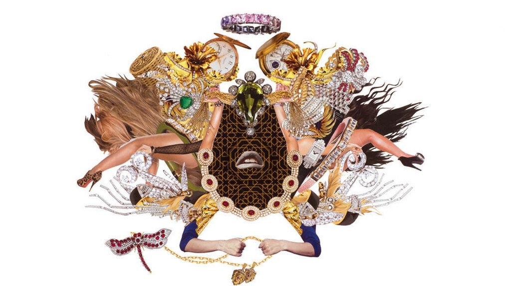 Rashaad Newsome, Saints and centers 1, 2014, collage, 22 x 30 in.
