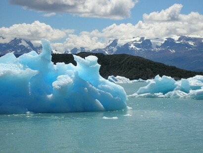 Patagonia (Argentina). Paisajes helados