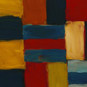 Sean Scully, Blue Orange Wall, 2014, oil on linen