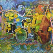 Wadsworth Jarrell, AACM (detail), 1994. Courtesy of Jenkins Johnson Gallery