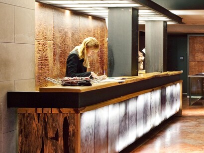 Recepción de un hotel
