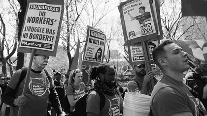 Protestos socialistas nos EUA
