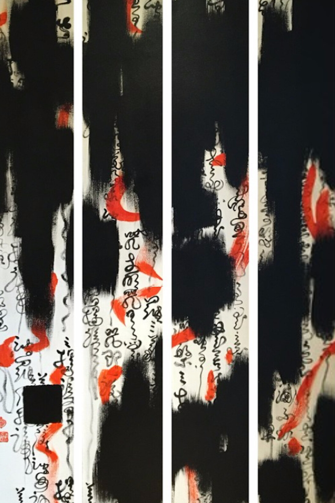 Tsai YuLung, Weaving the Heart Sutra, 2015. Courtesy of Gallery Elena Shchukina