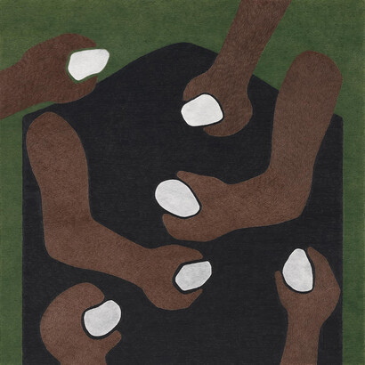 Yannis Kondaratos, Untitled, 2014, color pencil, 71 x 71 cm