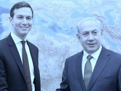 Jared Kushner, yerno de Trump, con Netanyahu