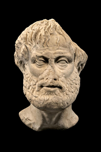 Aristóteles, filósofo, polímata y científico nacido en la ciudad de Estagira, al norte de la Antigua Grecia