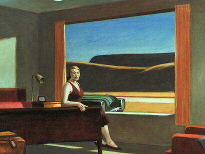 Edward Hopper (22 de Julho de 1882 - 15 de maio de 1967), Hotel Janela de 1955