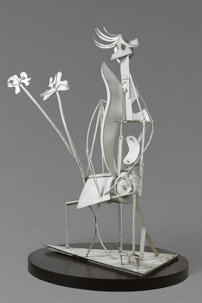 Pablo Picasso (Spanish, 1881–1973), Woman in the Garden, Paris, spring 1929–30, Welded and painted iron, 6 ft. 9 1/8 in. × 46 1/16 in. × 33 7/16 in, (206 × 117 × 85 cm), Musée national Picasso–Paris © 2015 Estate of Pablo Picasso/Artists Rights Society (ARS), New York