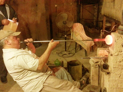 A glass blower