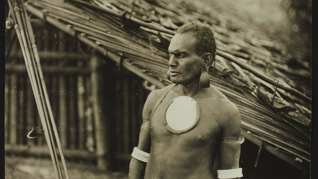 A Roas Bay chief, Malaita, Solomons, John Watt Beattie (1859 – 1930), Île de Malaita, photographie prise en 1906 © musée du quai Branly