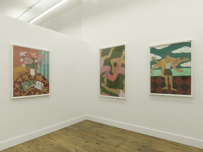 Angelo Vasta, To hold myself, exhibition view. Courtesy of Rebecca Camacho Gallery