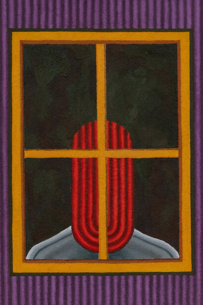 Kevin Lowenthal, Through the window, 2024. Courtesy of Derek Eller Gallery