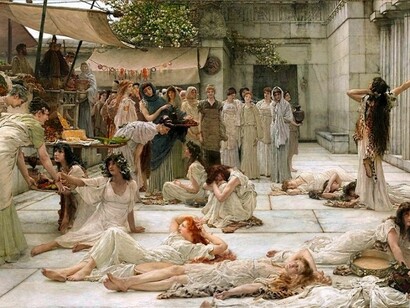 «Las mujeres de Amphissa» (1887), Lawrence Alma-Tadema
