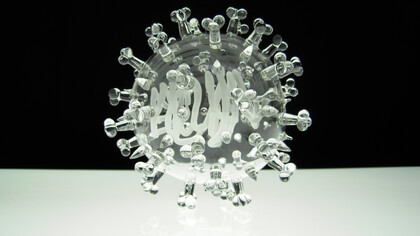 SARS Coronavirus. Fotografía de Luke Jerram
