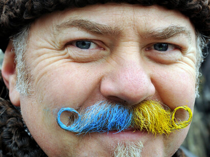 Manifestant en Ukraine
