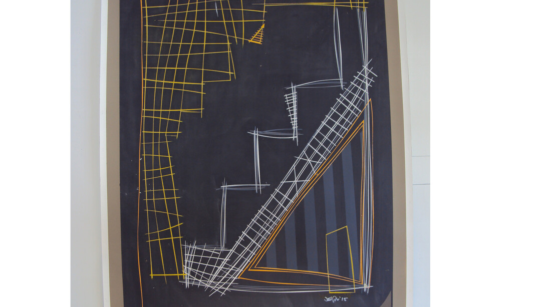 Joel Foster, Stairway #1, 2014, paint on paper