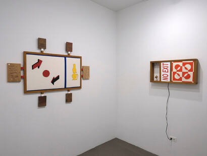Mikey Mosher, Crossroads, exhibition view. Courtesy of Bert Green Fine Art 