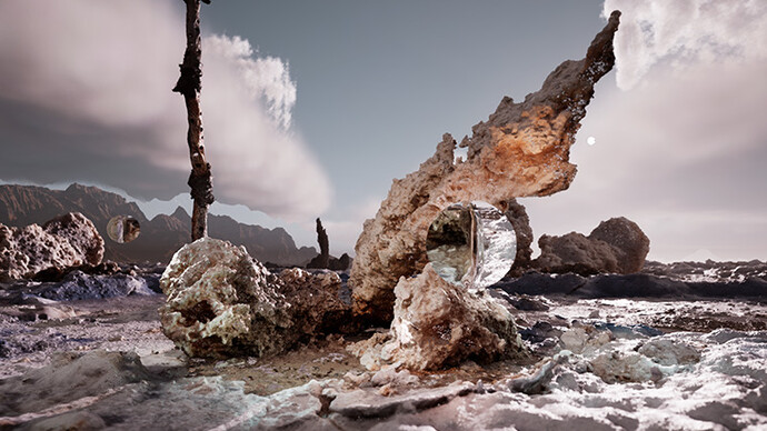 Jakob Kudsk Steensen, The ephemeral lake (detail), 2024. Courtesy of Tsinghua University Art Museum