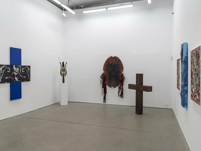 Installation View, Go Tell It On The Mountain, 2024. Photo By Cary Whittier. Courtesy of Swivel Gallery