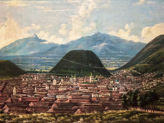 "Quito" (1860), óleo sobre lienzo atribuido a Rafael Salas Estrada