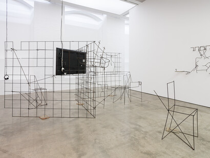 Neil Beloufa, 'Counting on People', (installation view)