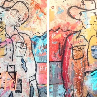 Miles Glynn, Lost cowboy no. 45 (detail). Courtesy of Altamira Fine Art