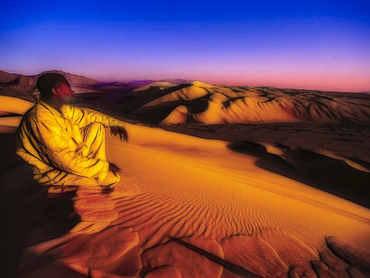 La guerra, vedetta nel deserto: foto Sergio Pessolano