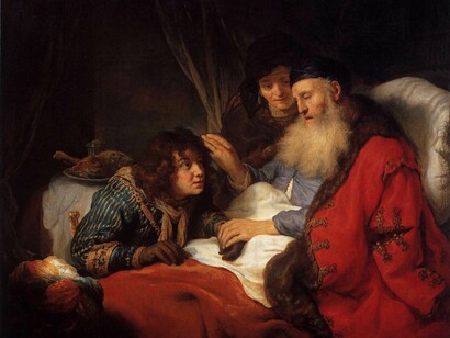 Govaert Flinck. Isacco benedisce Giacobbe