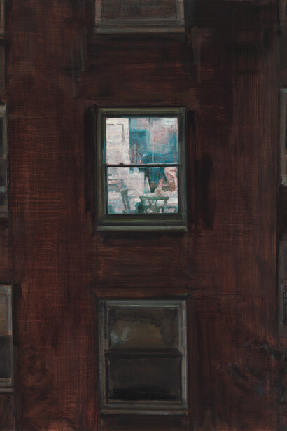 Laura Karetzky, Now Its Dark, 2021, Oil on Panel, 24x18. Courtesy of Luis De Jesus Los Angeles