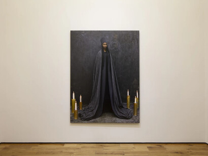 Maïmouna Guerresi, A’ishah. Los caminos del alma (A’ishah. The paths of the soul), exhibition view. Courtesy Mariane Ibrahim Gallery