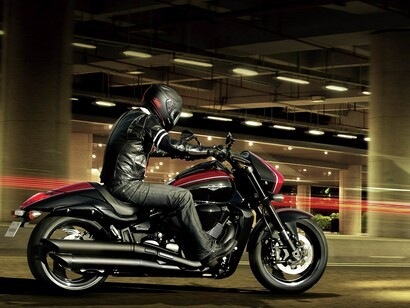 Una moto a toda velocidad