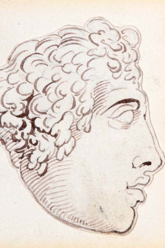 Thomas Rowlandson, Classical Profile, Courtesy of Chris Beetles Gallery, St James, London
