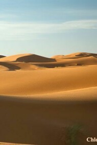 The immense desert landscape of Morocco