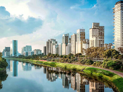 Vista aérea de São Paulo, Brasil
