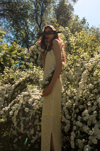 Marie Nardi, vincitrice del concorso Feel the Yarn, con i filati dell’azienda Monticolor