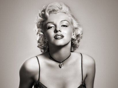 Un intenso primo piano di Marilyn