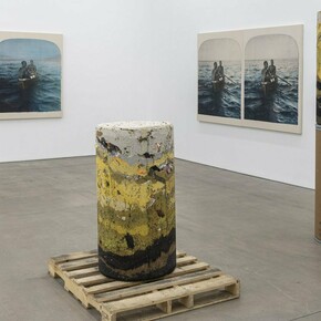 Installation View, Simon Benjamin, Native Diver. Photo by Cary Whittier. Courtesy of Swivel Gallery