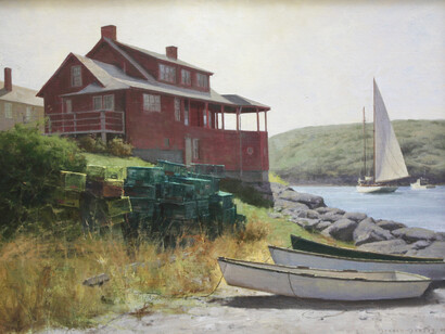 Donald Demers, Monhegan Icon, Oil on Canvas, 18 x 24 inches