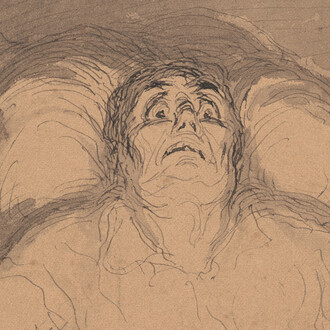 Honoré Daumier, The imaginary invalid (detail), n. d. Mit freundlicher genehmigung des Albertina Museums