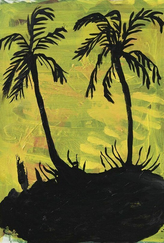 Josh Smith, Untitled, 2014, Ex. unico, Olio su tela / Oil on canvas, 61 x 45.7 cm / 24 x 18 inches, Photo by Alessandro Zambianchi, Courtesy Massimo De Carlo, Milano/London