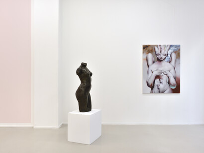 Divers artistes, The guiding thread, vue d'exposition. Avec l'aimable autorisation de la Galerie Suzanne Tarasieve