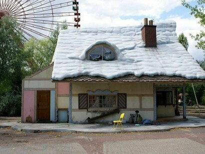 La casetta allo Spreepark di Berlino