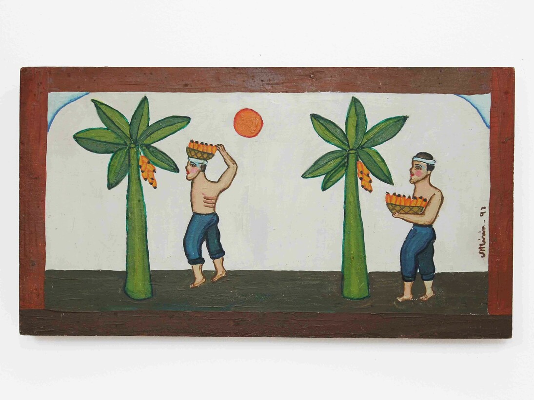 Mirian Inês da Silva, ... de banana, 1998, óleo sobre madeira, 28 x 50 cm ©Germana Monte-Mór