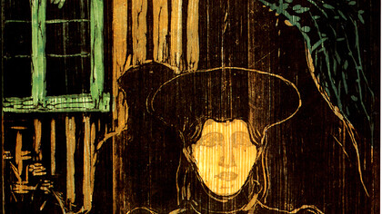 Edvard Munch. Chiaro di luna, xilografia a colori, 1896