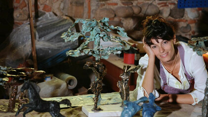 Simona Bocchi in her studio